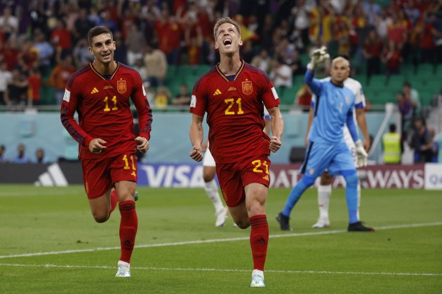 Dani Olmo Ferran Torres gol selección española Mundial Qatar / Foto: EFE
