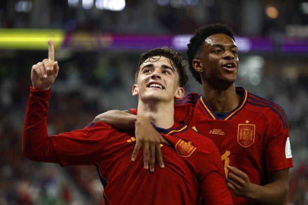 Gavi Alejandro Balde selección española Espana Costa Rica Mundial Qatar / Foto: EFE Gavi Alejandro Balde selección española Espana Costa Rica Mundial Qatar / Foto: EFE