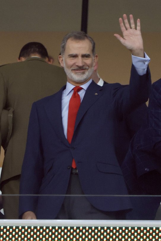 Felipe VI en palco Catar EFE