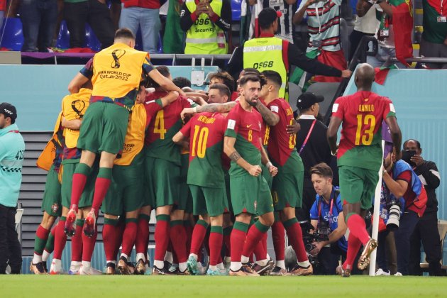 Celebracion gol Portugal Ghana / Foto: EFE