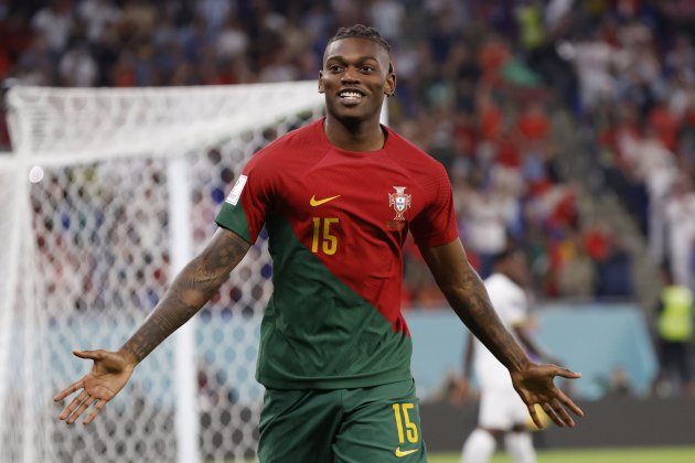 Rafael Leao celebracion gol Portugal Ghana / Foto: EFE