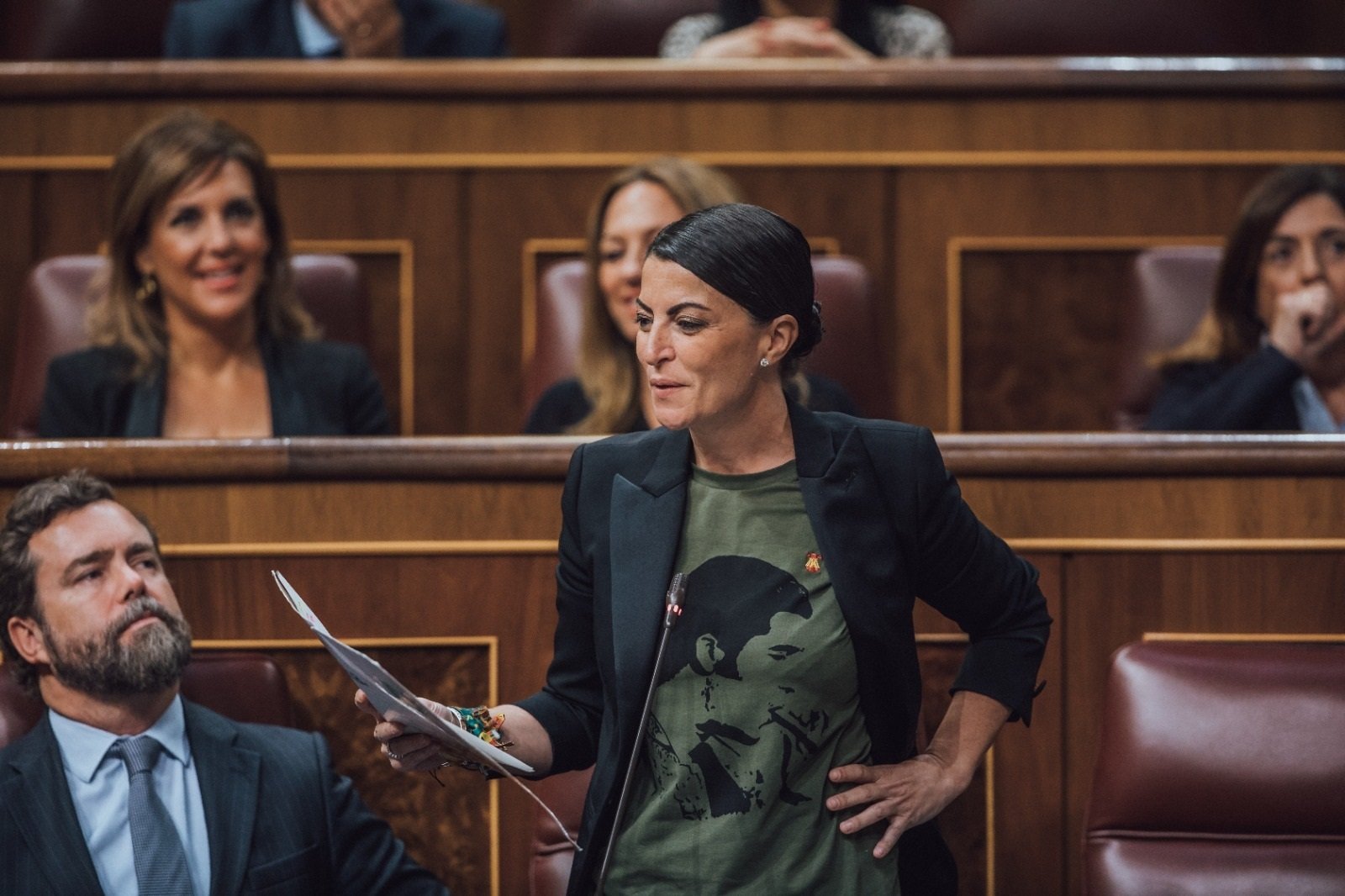 Macarena Olona contra Vox por haber unido al bloque de izquierdas en torno a Irene Montero