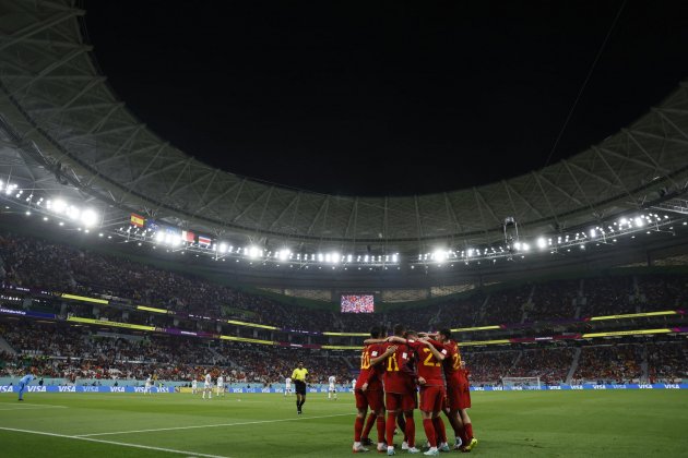 España vs Costa Rica Grupo E Mundial Qatar 2022 celebración / Foto: Efe