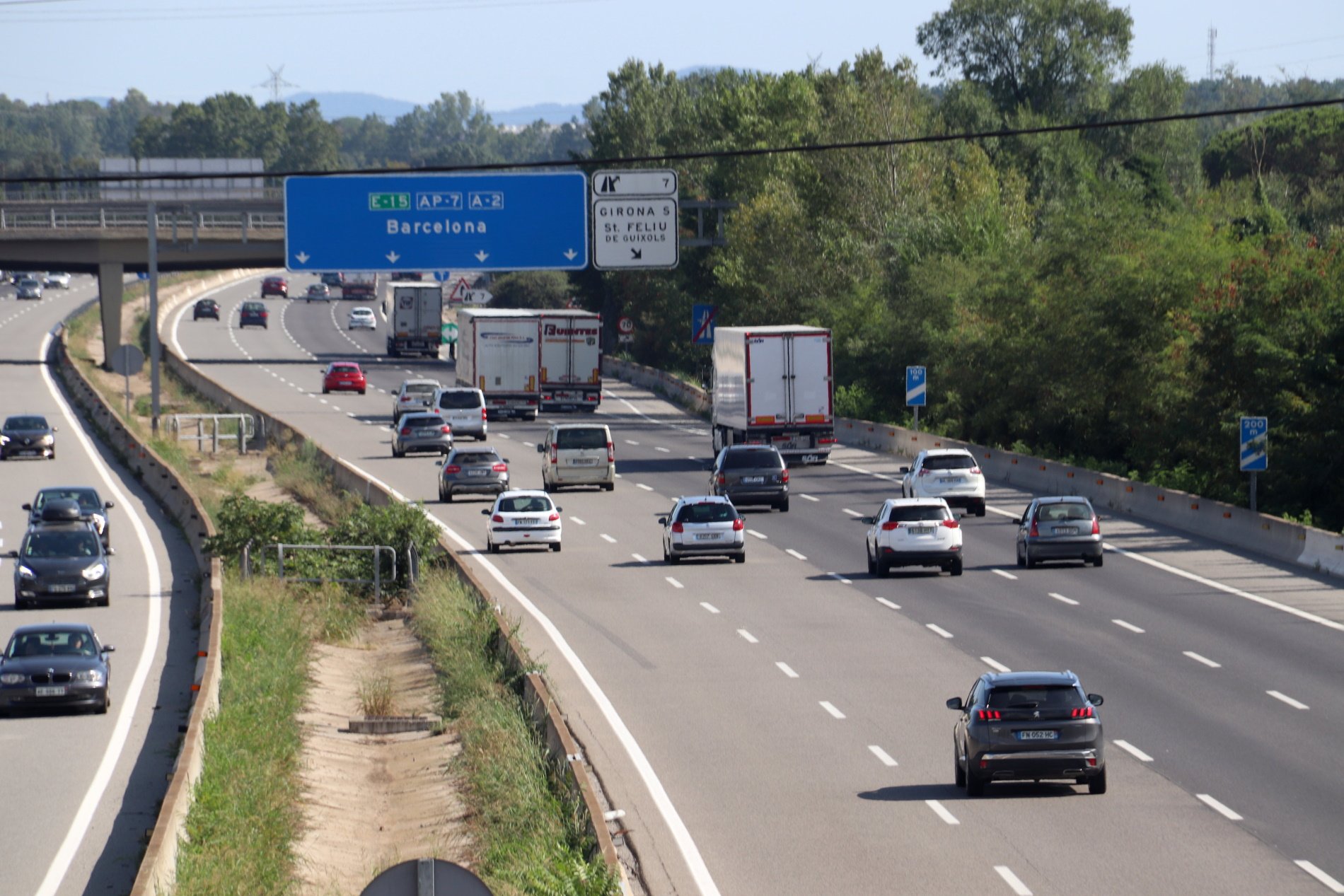 Entra en vigor el límite de velocidad a 100 km/h en el tramo del Vallès de la AP-7