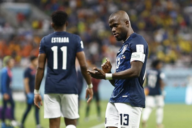 Enner Valencia Ecuador celebra gol firma Mundial Qatar / Foto: EFE