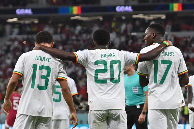 Bamba Dieng Ndiaye Pape Matar Sarr Senegal Mundial Qatar / Foto: EFE Bamba Dieng Ndiaye Pape Matar Sarr Senegal Mundial Qatar / Foto: EFE