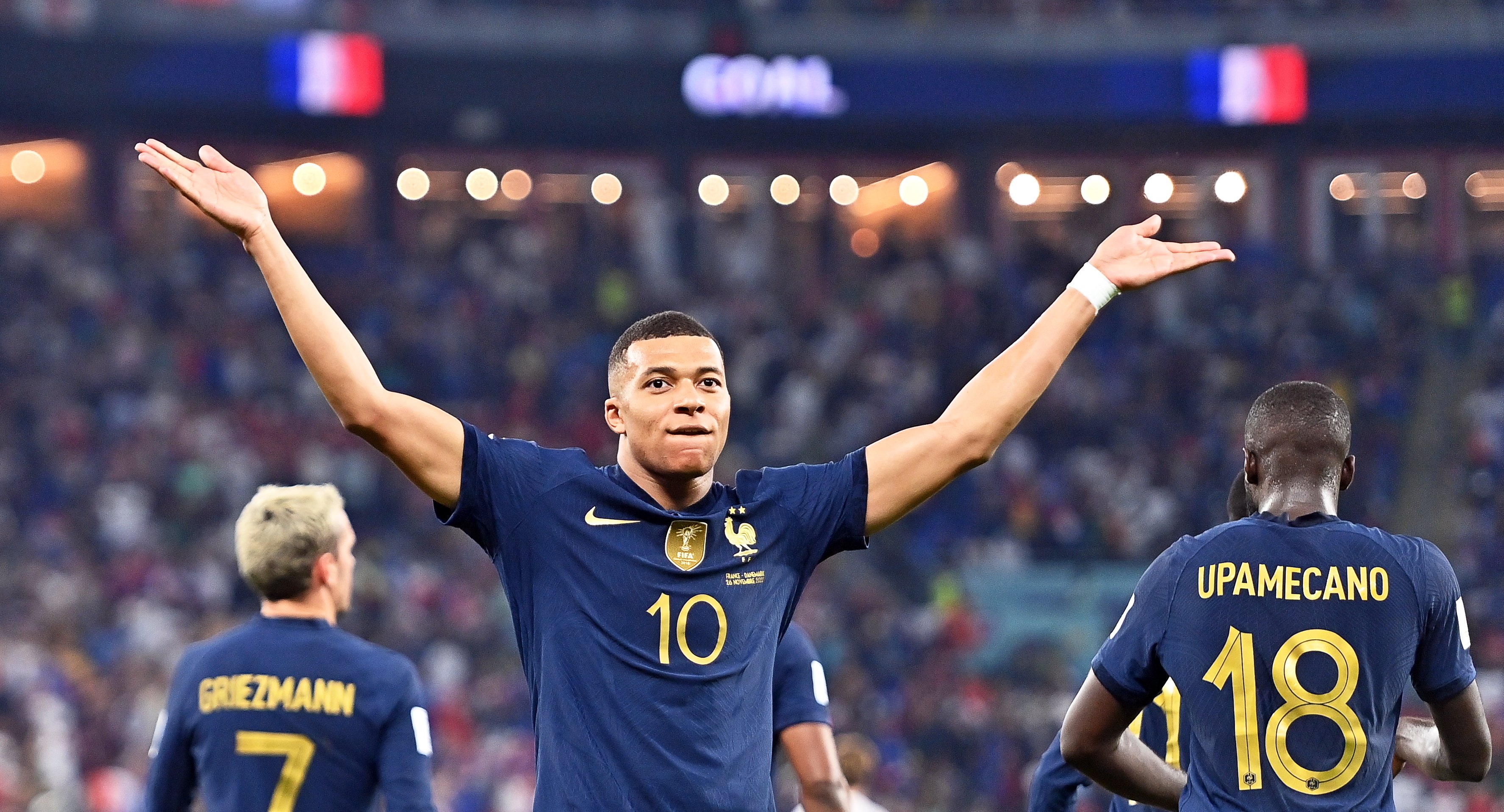  Mbappe celebrando un gol con Francia durante el Mundial de Qatar/ Foto: EFE