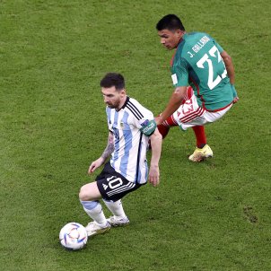 Messi con Argentina contra México / Foto: EFE