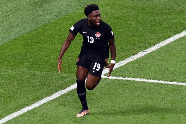 Alphonso Davies gol Canadá Croacia Mundial / Foto: EFE - Neil Hall