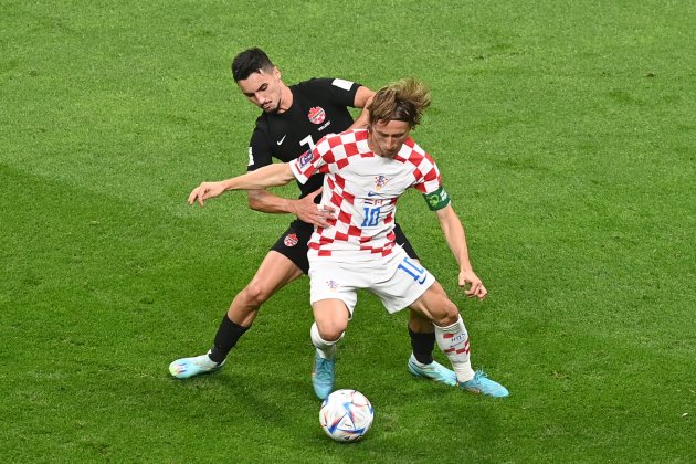 Luka Modric durant la Croàcia - Canadà / Foto: EFE - Neil Hall