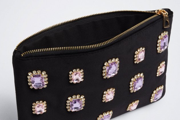 Bolso terciopelo con cristales Bolso terciopelo con cristales