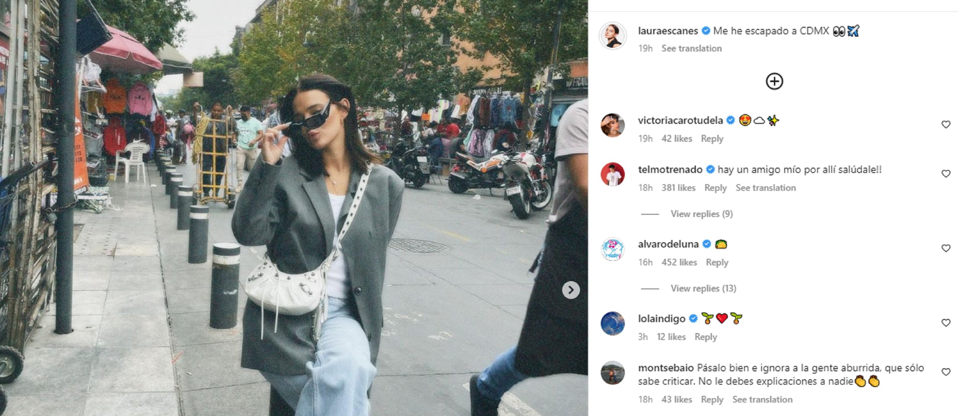Laura Escanes comentario de Luna IG Laura Escanes comentario de Luna IG