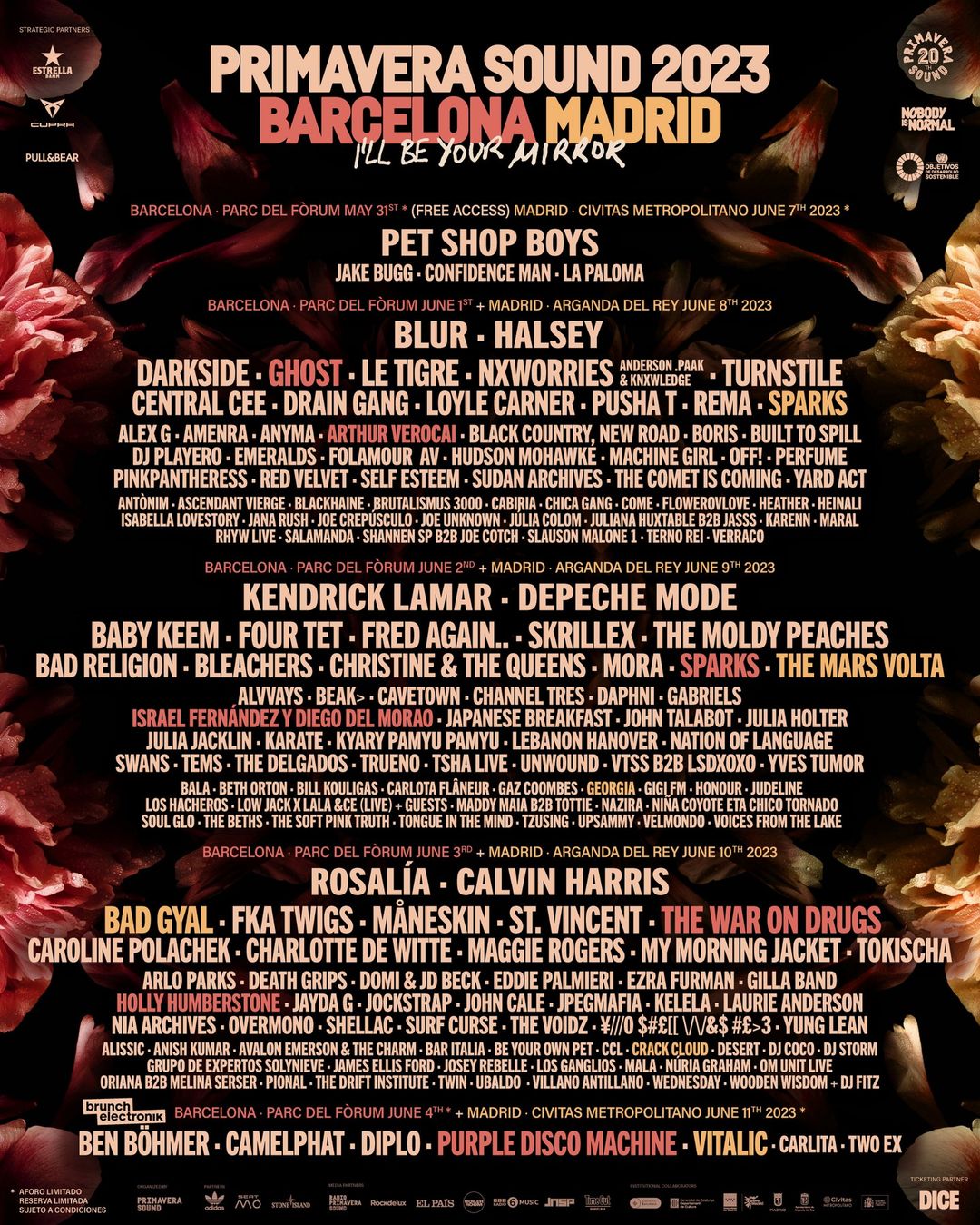 cartell primavera sound 2023 cartell primavera sound 2023