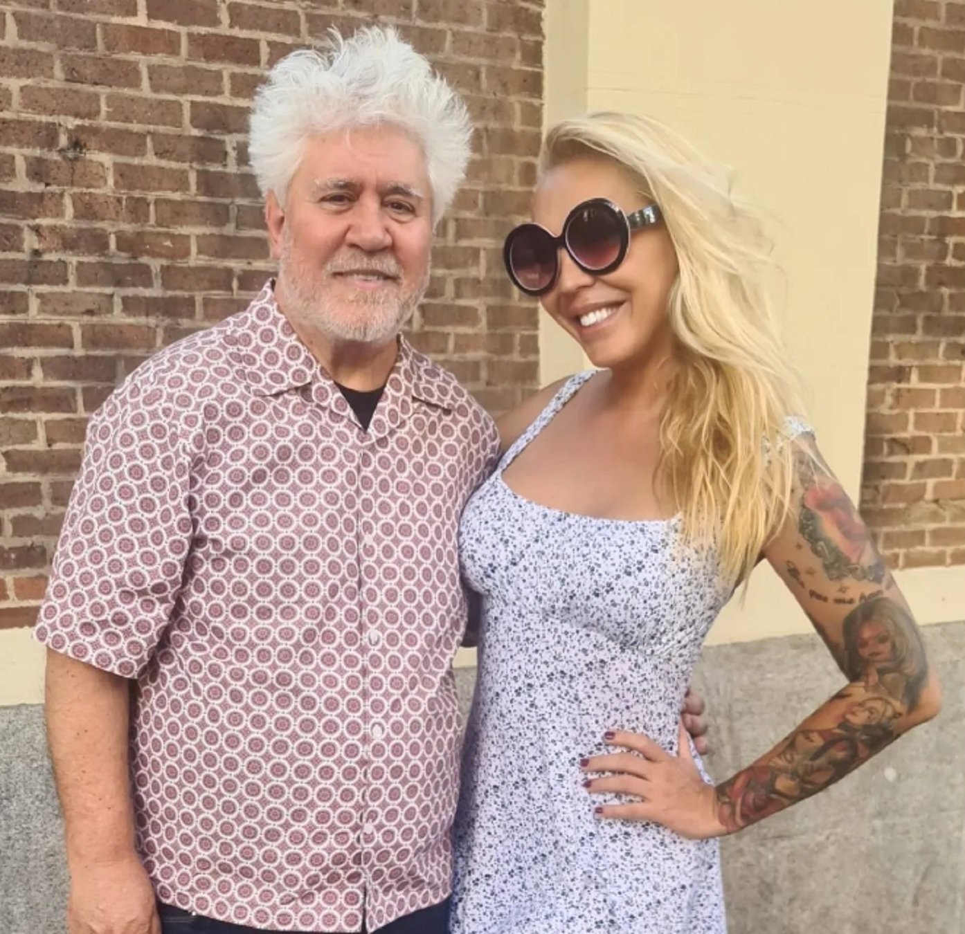 Christina Rapado y Pedro Almodóvar   IG