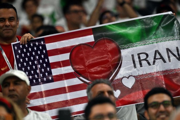 Bandera Estados Unidos Irán Mundial Qatar 2022 / Foto: EFE Bandera Estados Unidos Irán Mundial Qatar 2022 / Foto: EFE