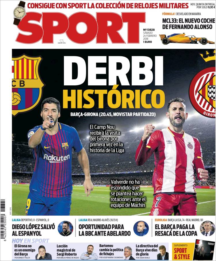 Sport Portada 24 02 2018 Sport Portada 24 02 2018