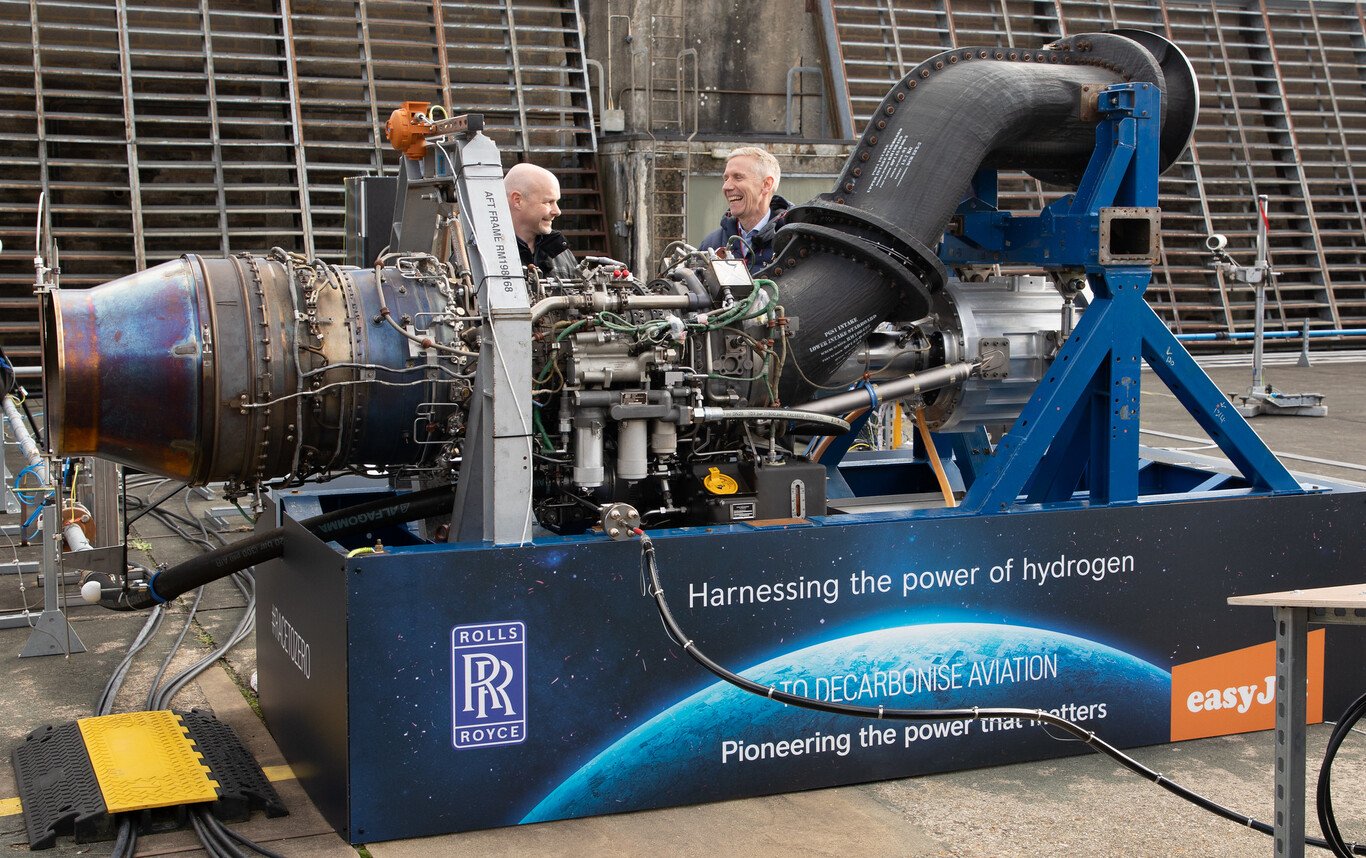 Rolls&Royce consigue que un motor de avión se mueva quemando hidrógeno