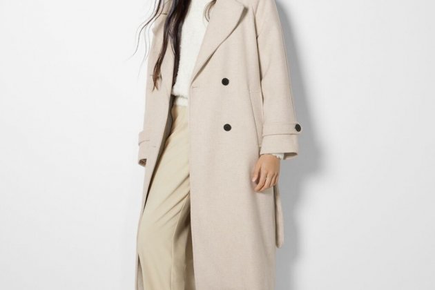 Abric trench de llana Abric trench de llana