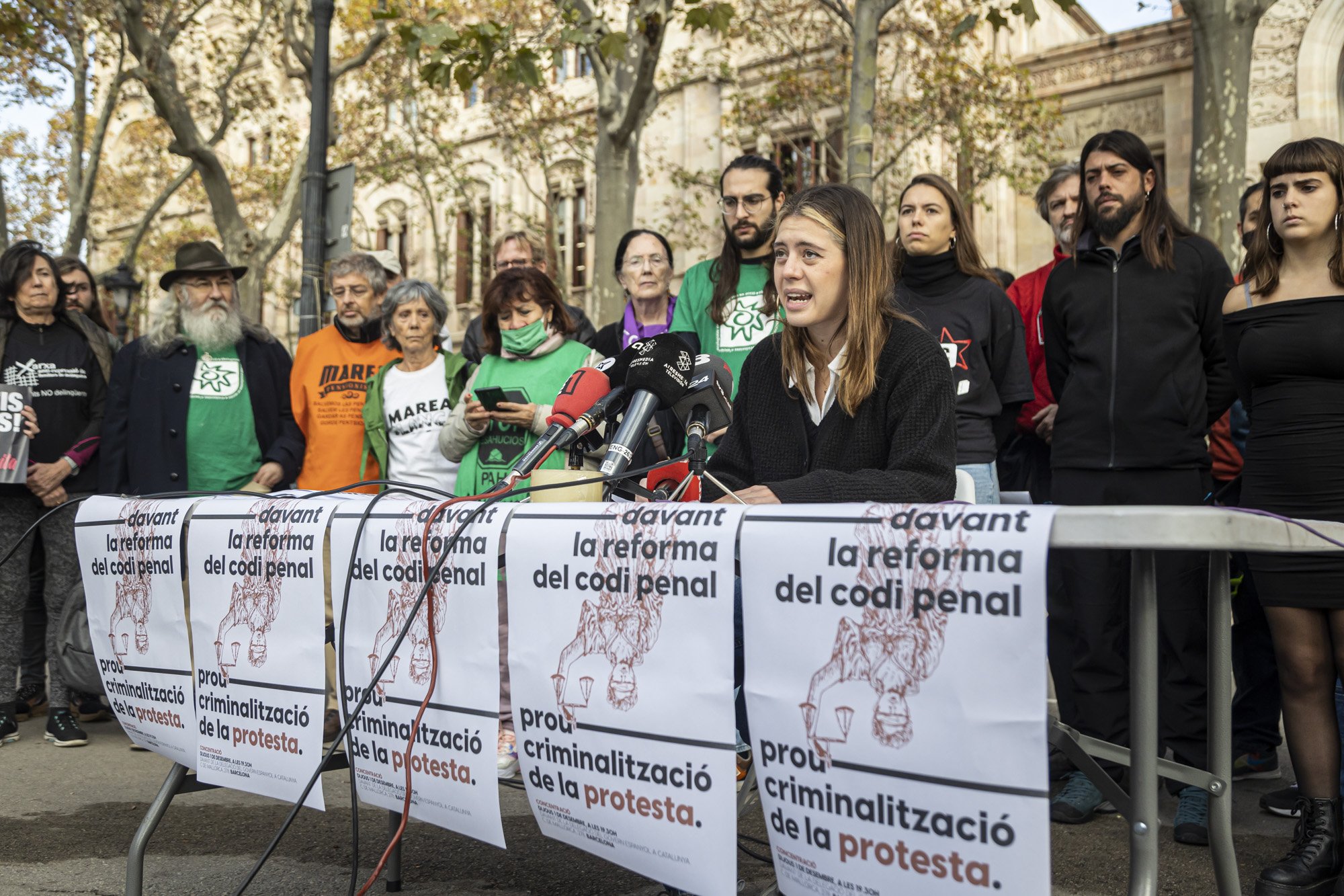 Unas 40 entidades catalanas denuncian que la reforma del Código Penal es un "retroceso" de la democracia