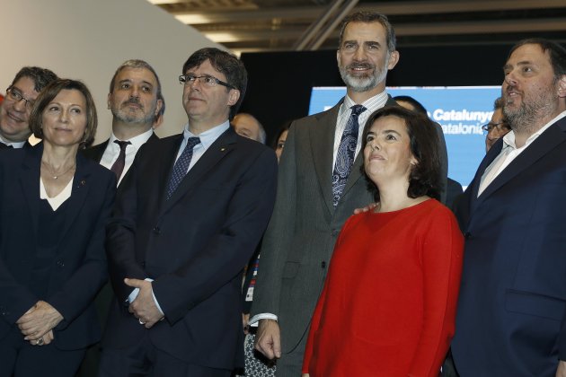 Puigdemont Rei Junqueras Soraya Mobile 2017 EFE