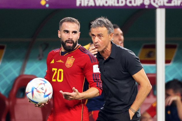 Dani Carvajal Luis Enrique selección española España Mundial Qatar / Foto: EFE