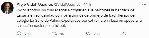 Tuit d'Alejo Vidal Quadras