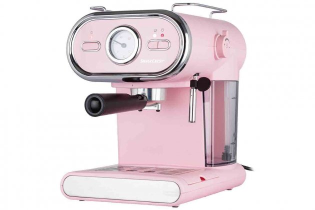 Esta cafetera espresso retro color rosa es top ventas en Lidl