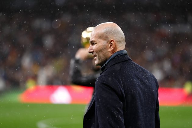 Zinédine Zidane en el Santiago Bernabéu / Foto: Europa Press