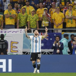 Messi celebrando un gol contra Australia en el Mundial de Qatar 2022 / Foto: Efe