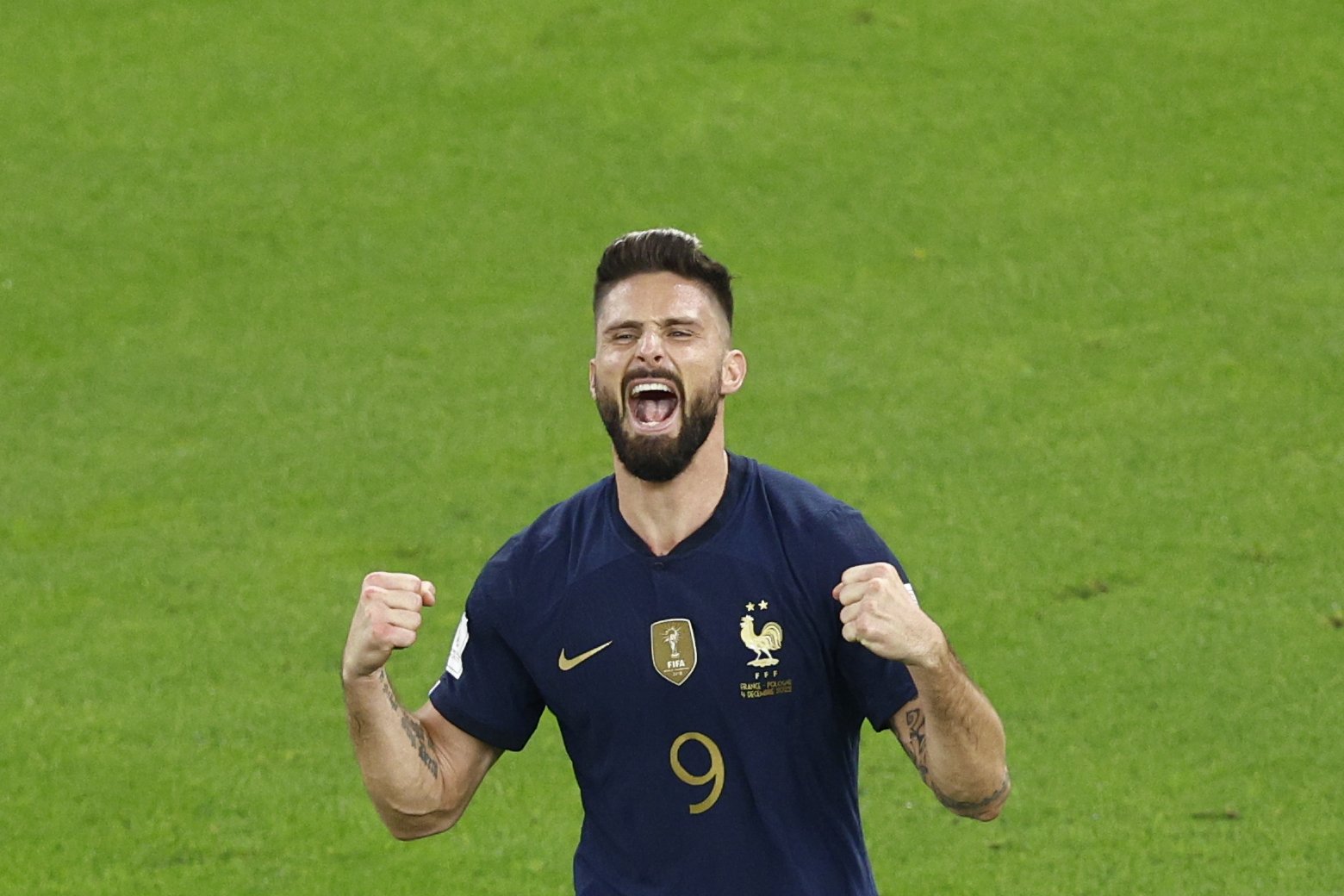 Giroud fa història: màxim golejador de França amb un nou gol al Mundial 2022