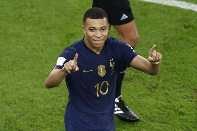 Kylian Mbappé celebrando gol Polonia / Foto: EFE Kylian Mbappé celebrando gol Polonia / Foto: EFE