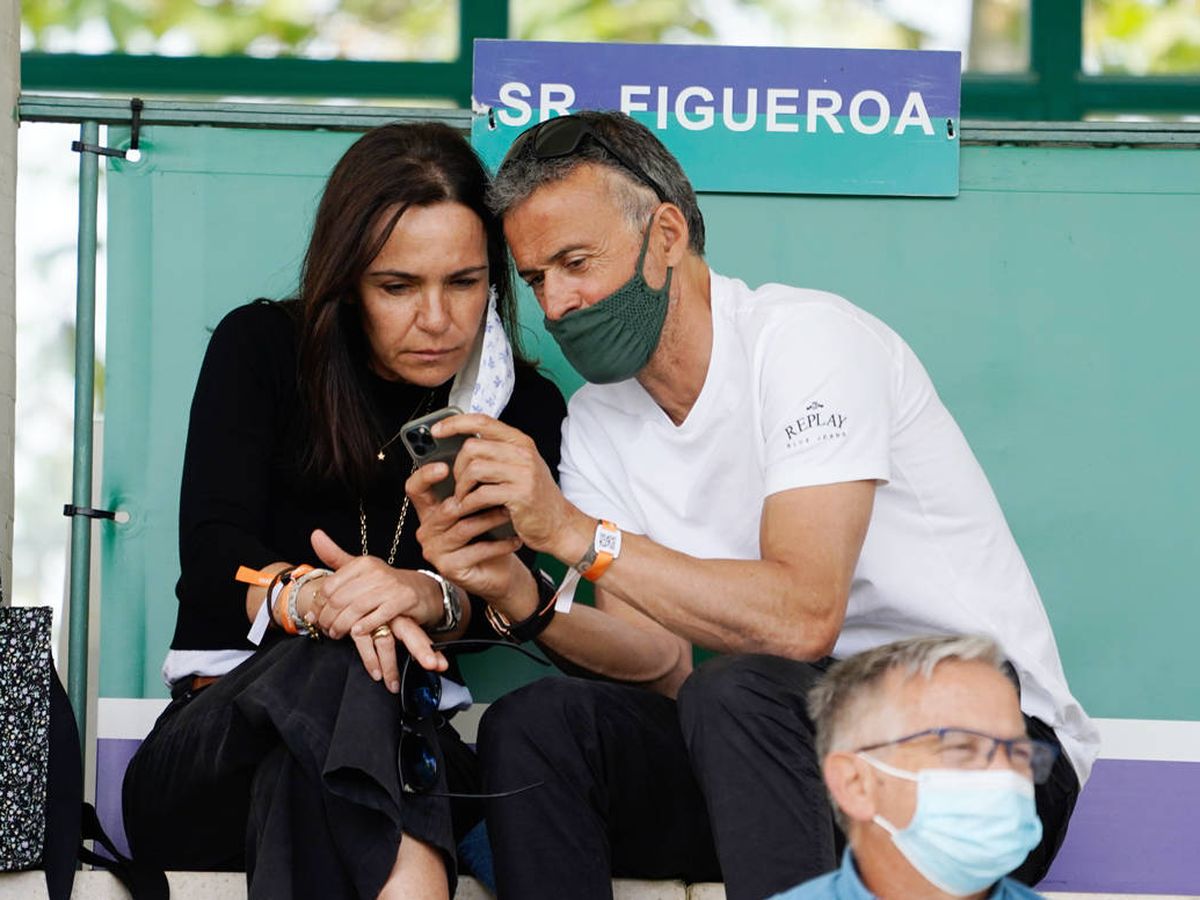 Luis Enrique y Elena Cullell efe