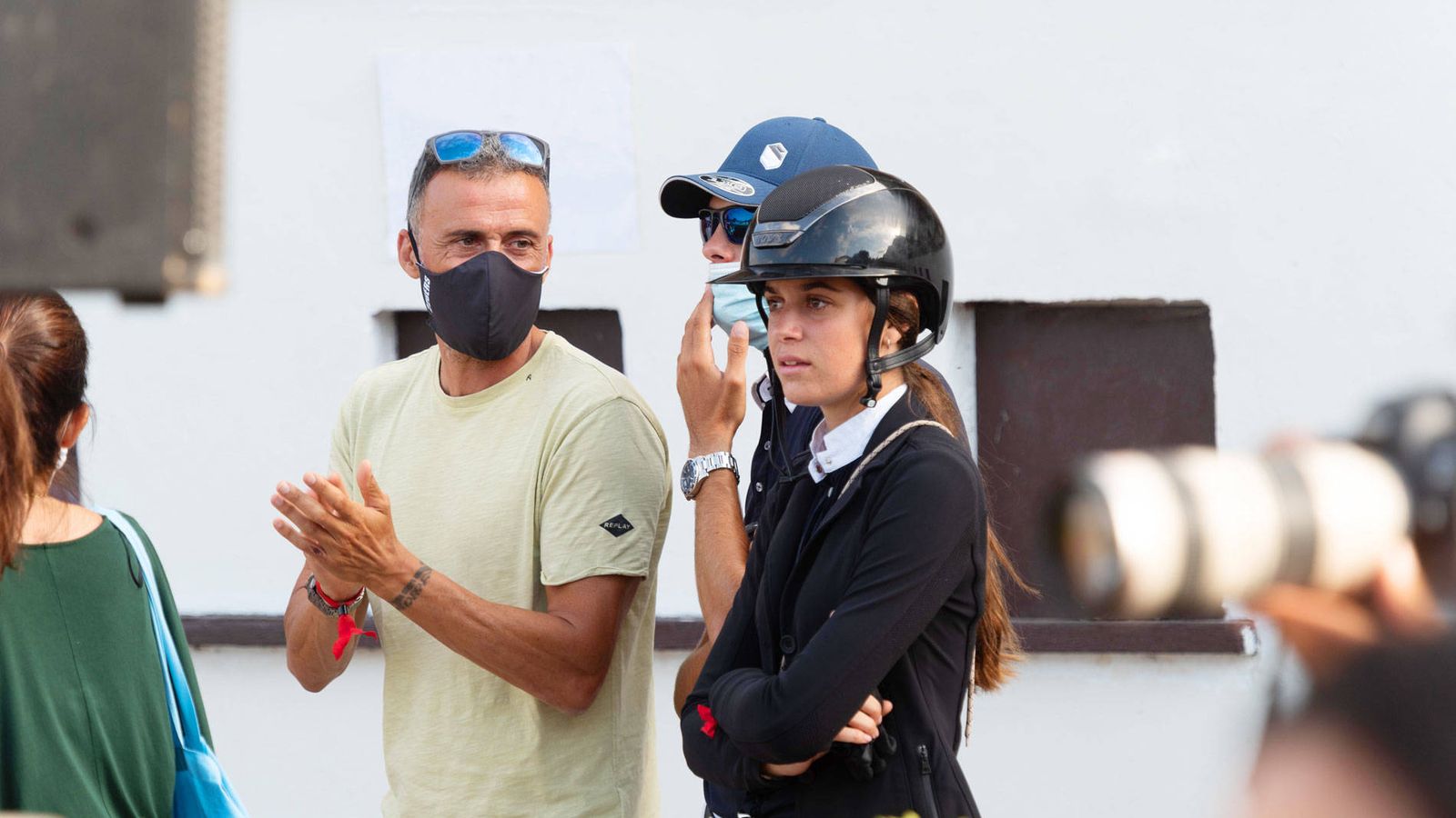 Luis Enrique con su hija Sira  EFE