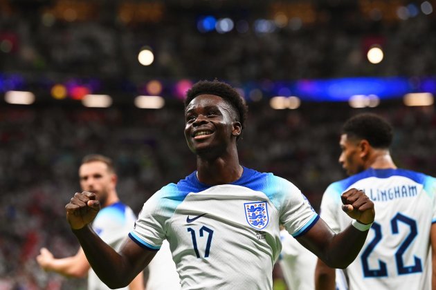 Bukayo Saka Inglaterra celebracion gol Bukayo Saka Inglaterra celebracion gol