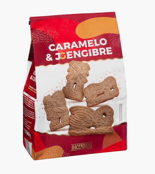 Galletas caramelo y jengibre de Hacendado