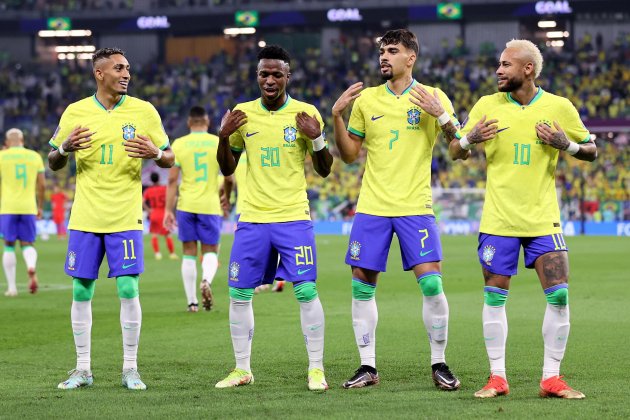 Raphinha Vinicius Jr Paqueta Neymar Brasil Mundial Qatar / Foto: EFE