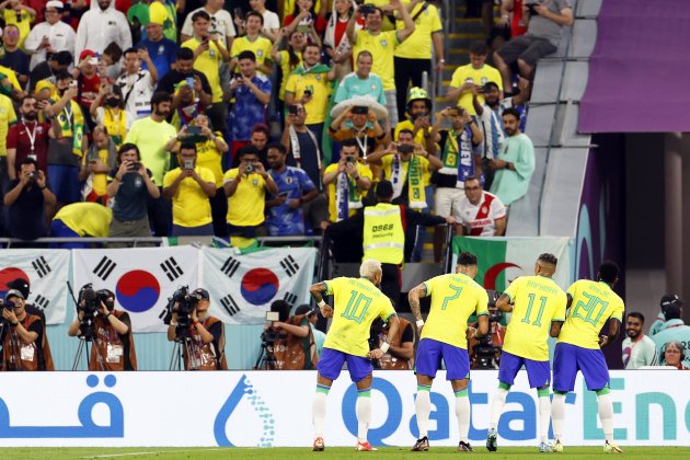 Jugadoras Brasil baile / Foto: EFE Jugadoras Brasil baile / Foto: EFE