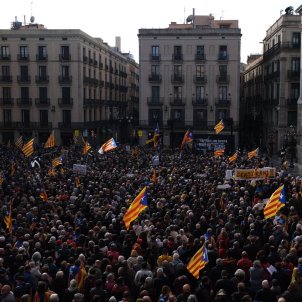 Manifestació 6-D, vista general plaça Sant Jaume  / Carlos Baglietto