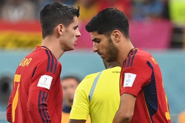 Marco Asensio Álvaro Morata Mundial España / Foto: EFE - Neil Hall Marco Asensio Álvaro Morata Mundial España / Foto: EFE - Neil Hall
