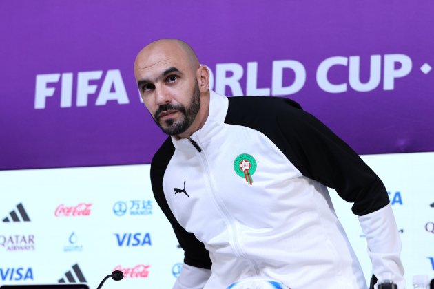 Walid Regragui seleccionador Marruecos / Foto: EFE - Ali Haider Walid Regragui seleccionador Marruecos / Foto: EFE - Ali Haider