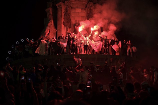 aficionados marroc celebración mundial qatar barcelona / Carlos Baglietto