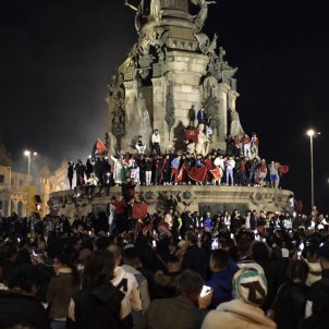 celebració marroc barcelona mundial qatar / Carlos Baglietto