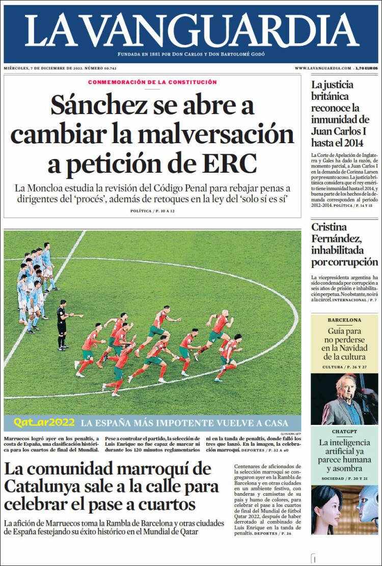 La vanguardia La vanguardia