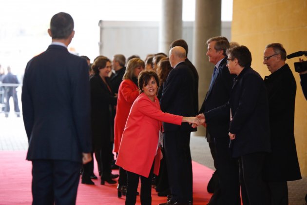 arribada rei MWC amb Colau   Sergi Alcàzae