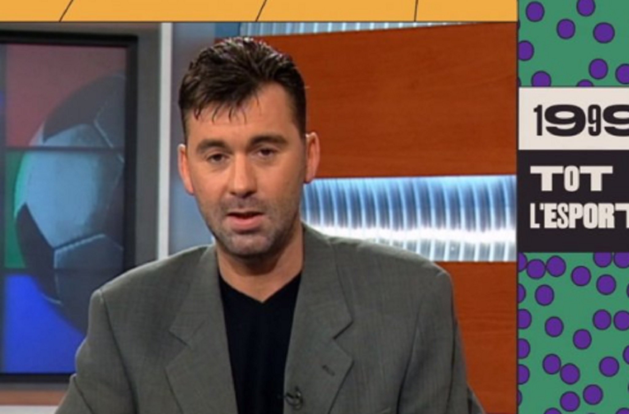 Xavi Valls presentando Los Deportes 1999 Xavi Valls presentando Los Deportes 1999