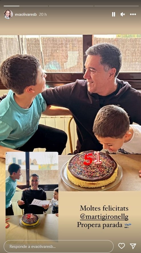 Martí Gironell y los hijos Instagram Martí Gironell y los hijos Instagram
