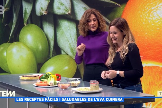 Eva Olivares con la Melero, TV3