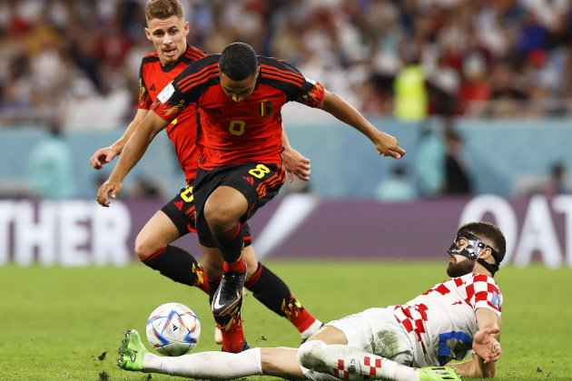 Josko Gvardiol Youri Tielemans Belgica Croacia Mundial Qatar / Foto: EFE Josko Gvardiol Youri Tielemans Belgica Croacia Mundial Qatar / Foto: EFE