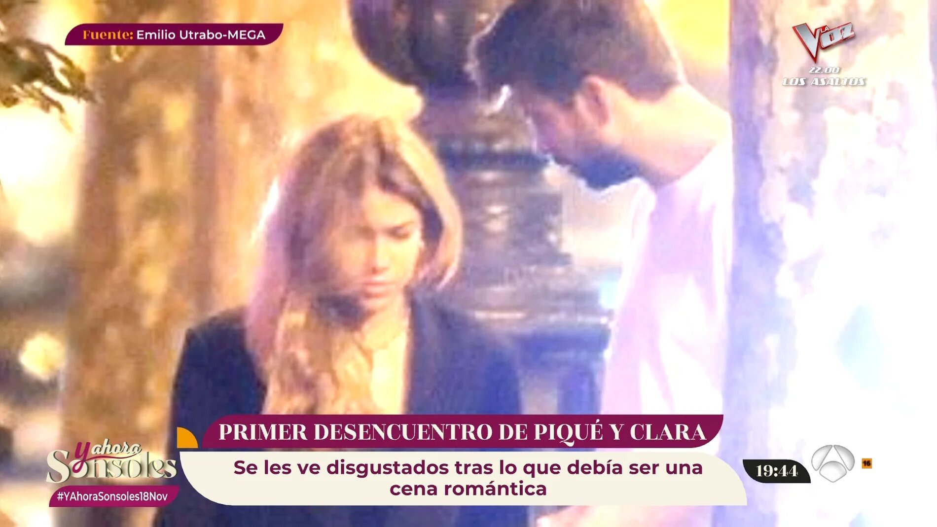 Clara Chía y Piqué discusión Clara Chía y Piqué discusión