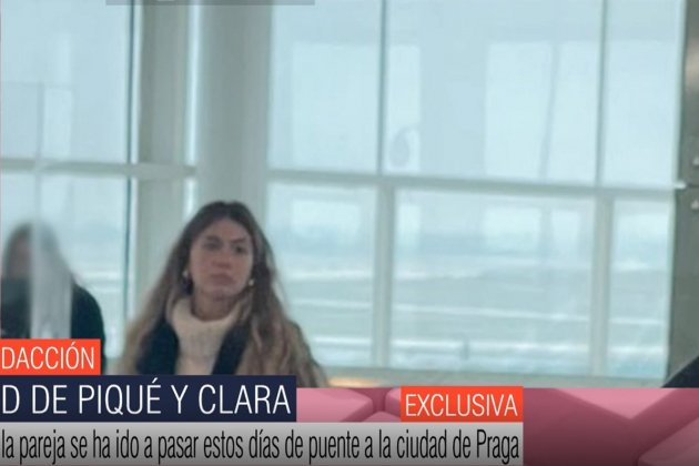 Clara Chía camí d ePraga Telecinco